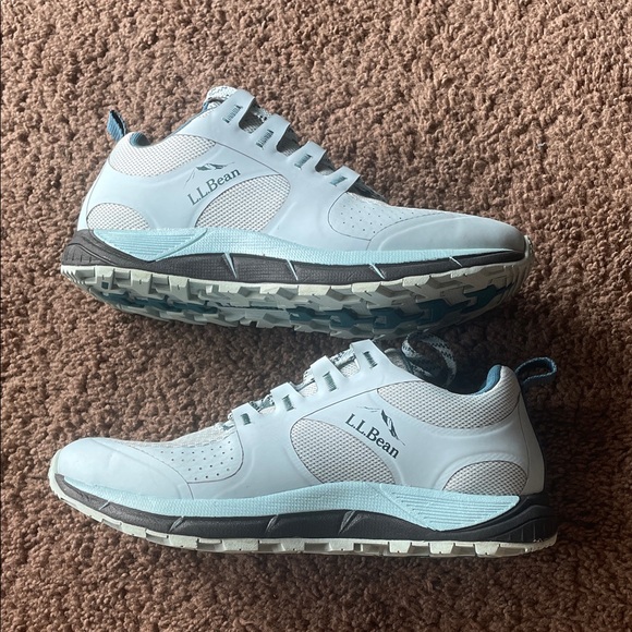 L.L. Bean Women Light Blue and Gray Sneakers